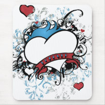 Fleur Forever Heart Mouse Mats