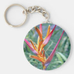 Fleur hawaïenne augmentée de Heliconia Porte-clef
