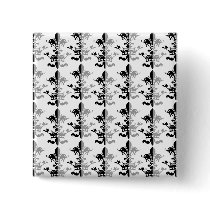 Fleur Heart Crown - Black Pinback Buttons