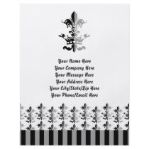 Fleur Heart Crown - Black Full Colour Flyer