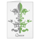 Fleur Heart Crown - Green Card