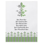 Fleur Heart Crown - Green Full Color Flyer