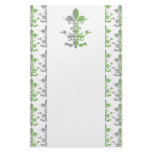 Fleur Heart Crown - Green stationery