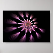 Fleur I - Affiche d'art de fractale