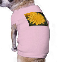Fleur jaune manteau pour toutous
