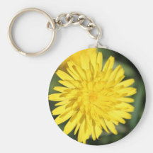 Fleur jaune porte-clés