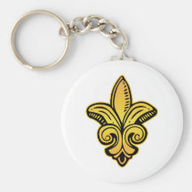 Fleur Medieval - Gold Keychain