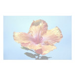 Fleur orange et rose, ketmie hybride papier à lettre