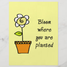Fleur où vous êtes plantés II Prospectus Personnalisés