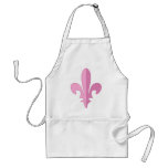 Fleur rose classique de lis tablier