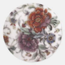 Fleur Round Stickers