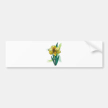 Fleur simple de jonquille autocollants pour voiture