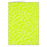 Fleur tropicale japonaise de motif de fan de vert  carte