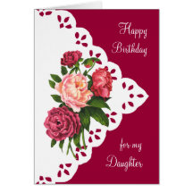 Fleur vintage de pivoine pour l'anniversaire de fi carte de vœux