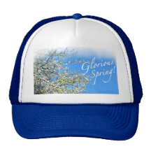 FLEURS BLANCHES DE PRUNE CASQUETTE DE CAMIONNEUR