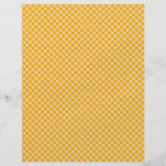 Fleurs blanches mignonnes sur le jaune, arrière -  prospectus avec motif