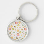 Fleurs colorées Keychain porte-clés