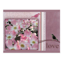 Fleurs d'amour cartes postales