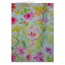 Fleurs d'aquarelle d'été CricketDiane 2013 Cartes