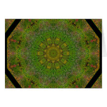 FLEURS D'ART ABSTRAIT CARTE DE VŒUX