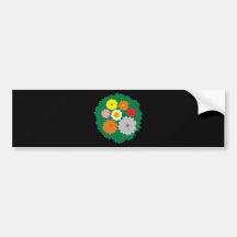Fleurs de jungle adhésifs pour voiture
