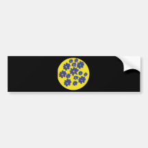 Fleurs de laboratoire adhésif pour voiture