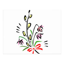 Fleurs de Pâques Carte Postale