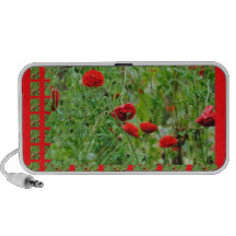 Fleurs de pavot haut-parleurs mp3