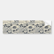 Fleurs de pivoine par Tachibana, Yasukuni Ukiyoe Autocollant Pour Voiture