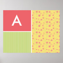 Fleurs de ressort ; floral affiche