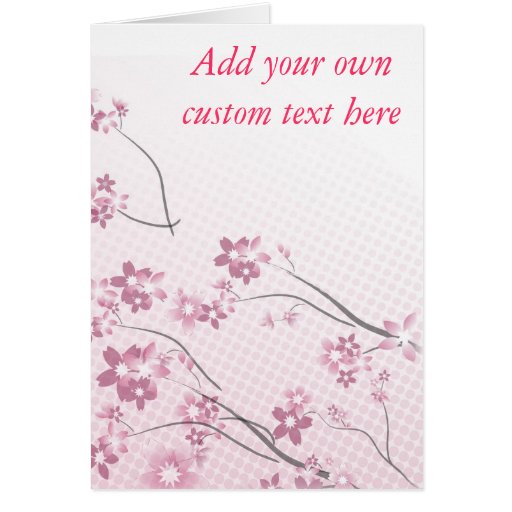 Fleurs de Sakura Carte