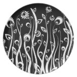 fleurs d'imaginaire assiettes