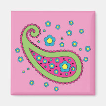 Fleurs et aimant de Paisley