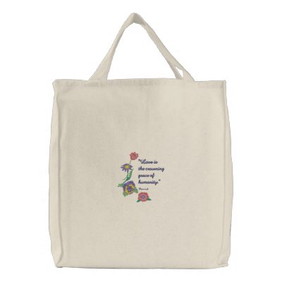 Fleurs et amour sac