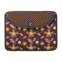 fleurs et pois chics mignons de griffonnage housses macbook