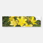Fleurs jaunes de floraison adhésif pour voiture