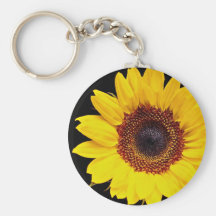 Fleurs jaunes de tournesol porte-clés