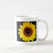 Fleurs jaunes de tournesol tasse à café