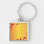 Fleurs oranges porte-clefs