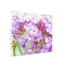 Fleurs pourpres romantiques de Bush de papillon Impressions Sur Toile