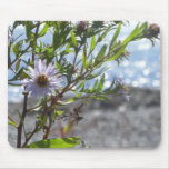Fleurs sur la plage tapis de souris
