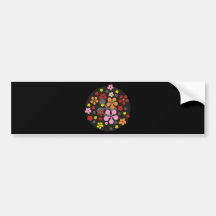 Fleurs vilaines autocollants pour voiture