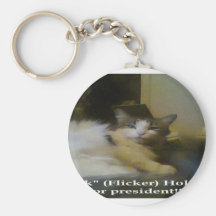 Flick For President! Keychains