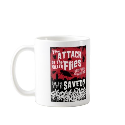 Flies Attack! Mug by MendiSue