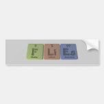 Flies-F-Li-Es-Fluorine-Lithium-Einsteinium.png Bumper Stickers