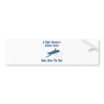 Flight Attendant Customer Service Bumper Stickers