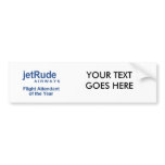 Flight Attendant of the Year Bumper Sticker
