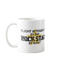 Flight Attendant Rock Star Coffee Mug