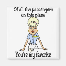 Flight Attendant's Welcome Refrigerator Magnets