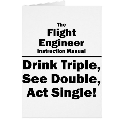 flight engineer card